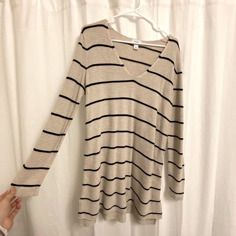 Long sleeve, long, L, Old Navy, low cut